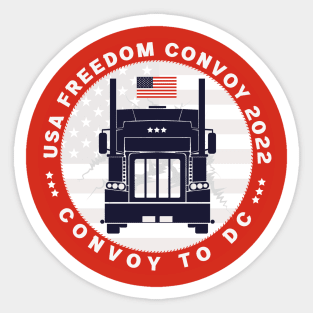 freedom convoy USA Sticker